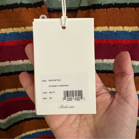 BODE Starkey Multi Particolored Striped Cardigan - Picture 9 of 16